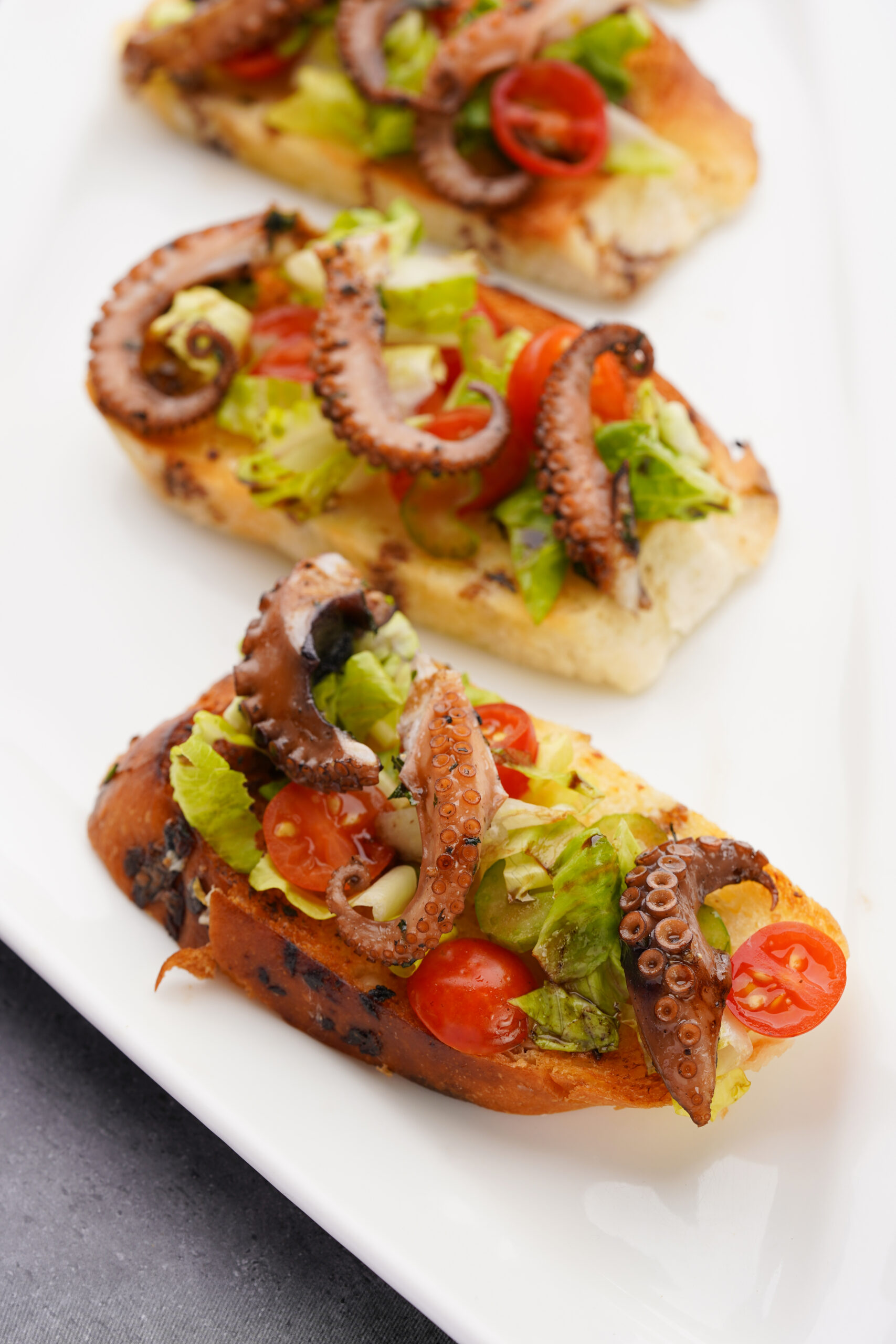 Grilled Octopus Bruschetta